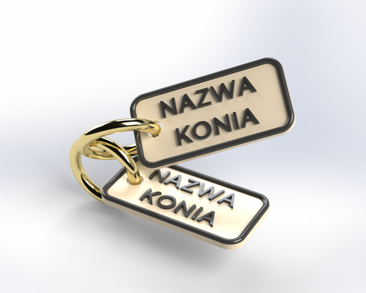 Zestaw personalizowanych zawieszek na kantar i uwiąz LEVISTO