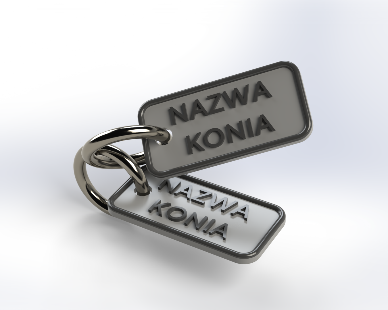 Zestaw personalizowanych zawieszek na kantar i uwiąz LEVISTO