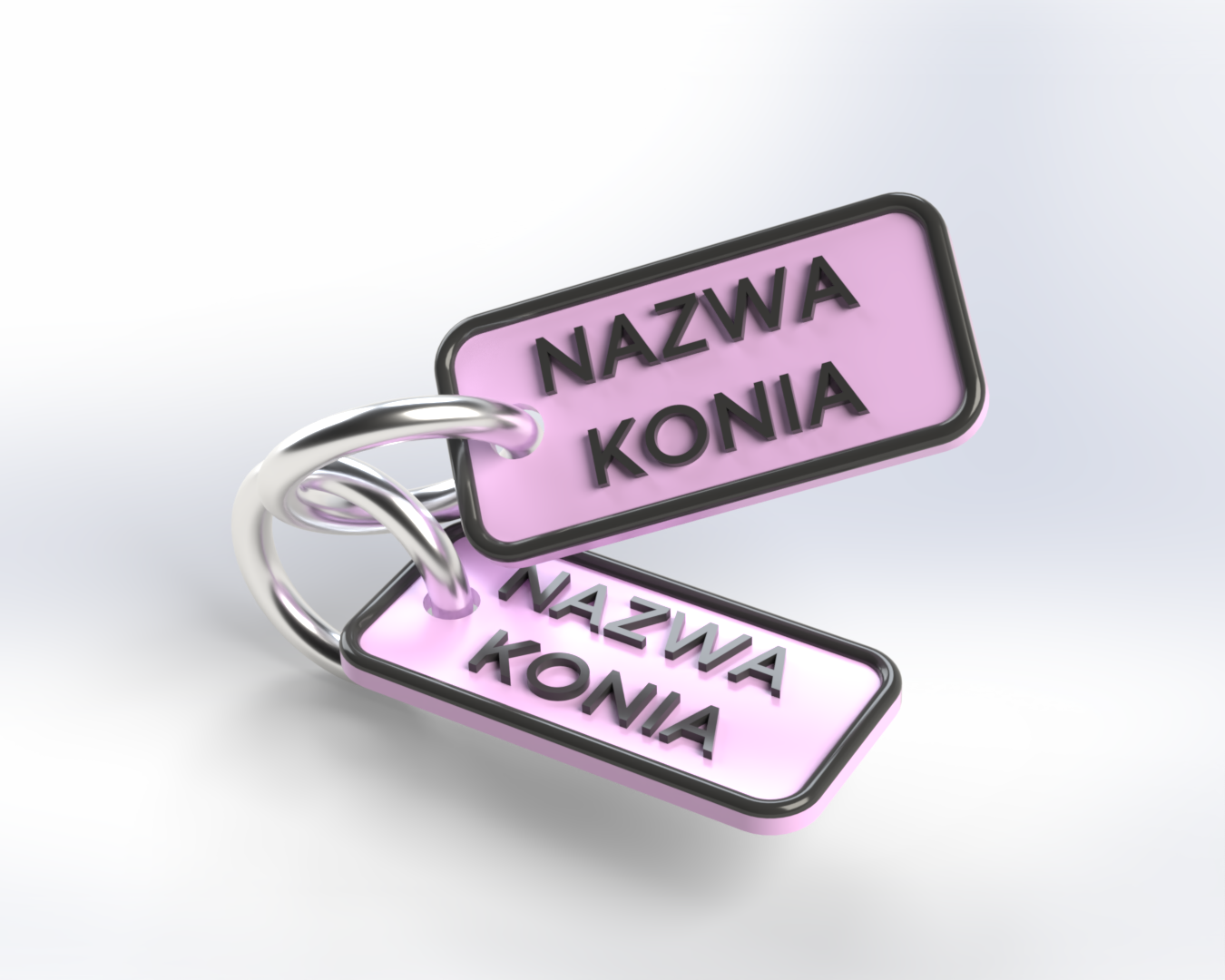Zestaw personalizowanych zawieszek na kantar i uwiąz LEVISTO